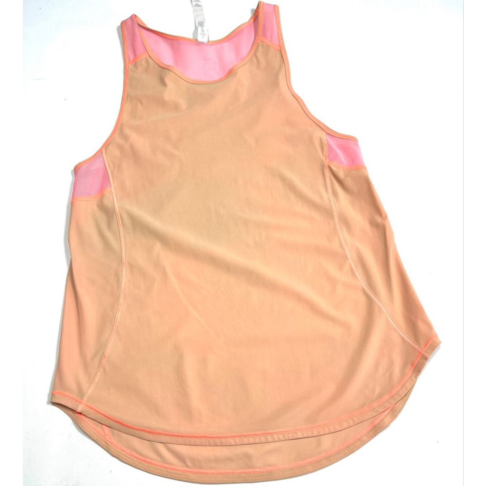 Lululemon Womans Tank Top Mesh Size 4 Beige Pink - Picture 7 of 7